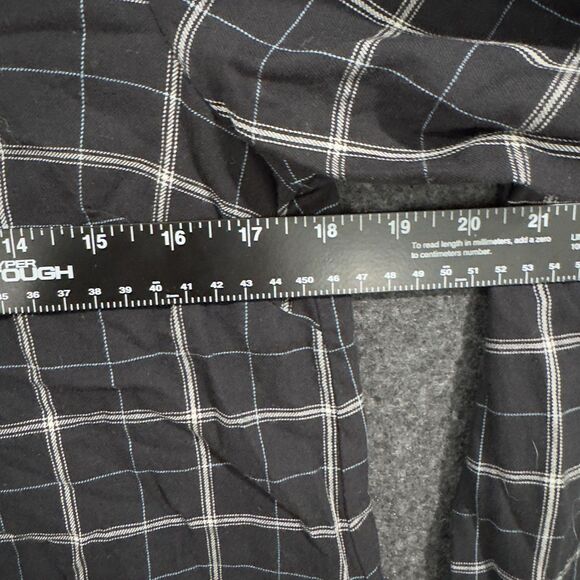 J Jill Tunic Shirt Women's XS Black Plaid Long Sleeve Top Blouse Button Down - Picture 4 of 8
